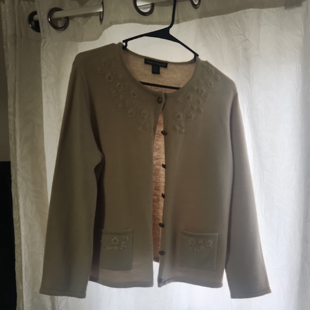 Designers Originals Floral Beige Cardigan